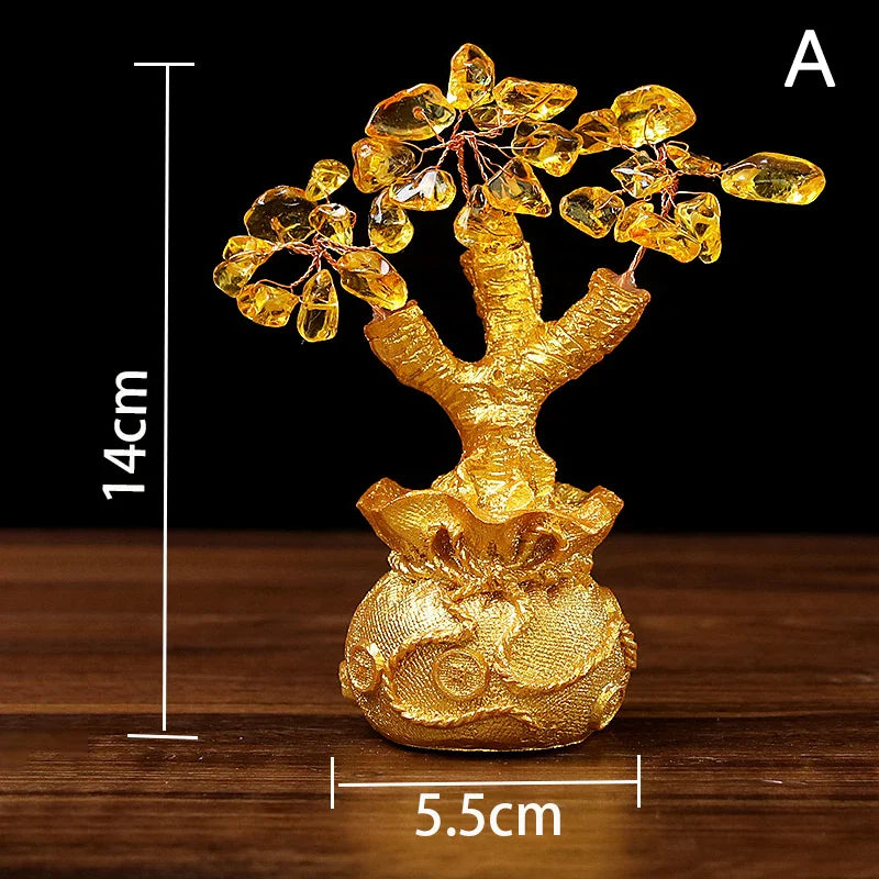 ATELIER-TIBET – Arbre de Vie Feng Shui décoratif en Cristal & Résine