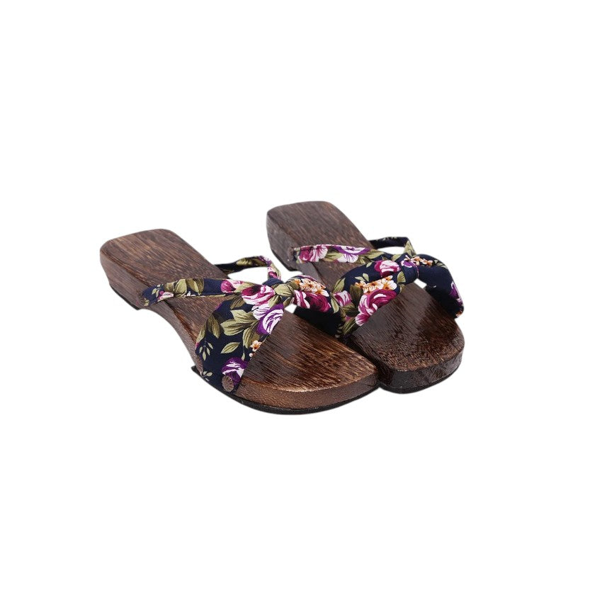 ATELIER-TIBET – Sabot Geta Stylé en Bois Naturel & Caoutchouc