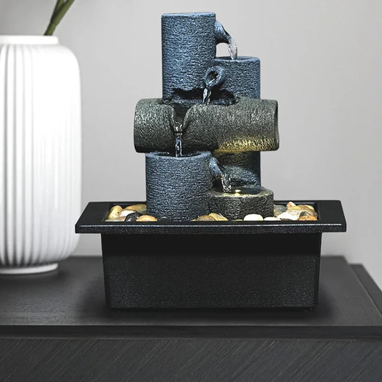 ATELIER-TIBET – Fontaine Japonaise Originale en Résine