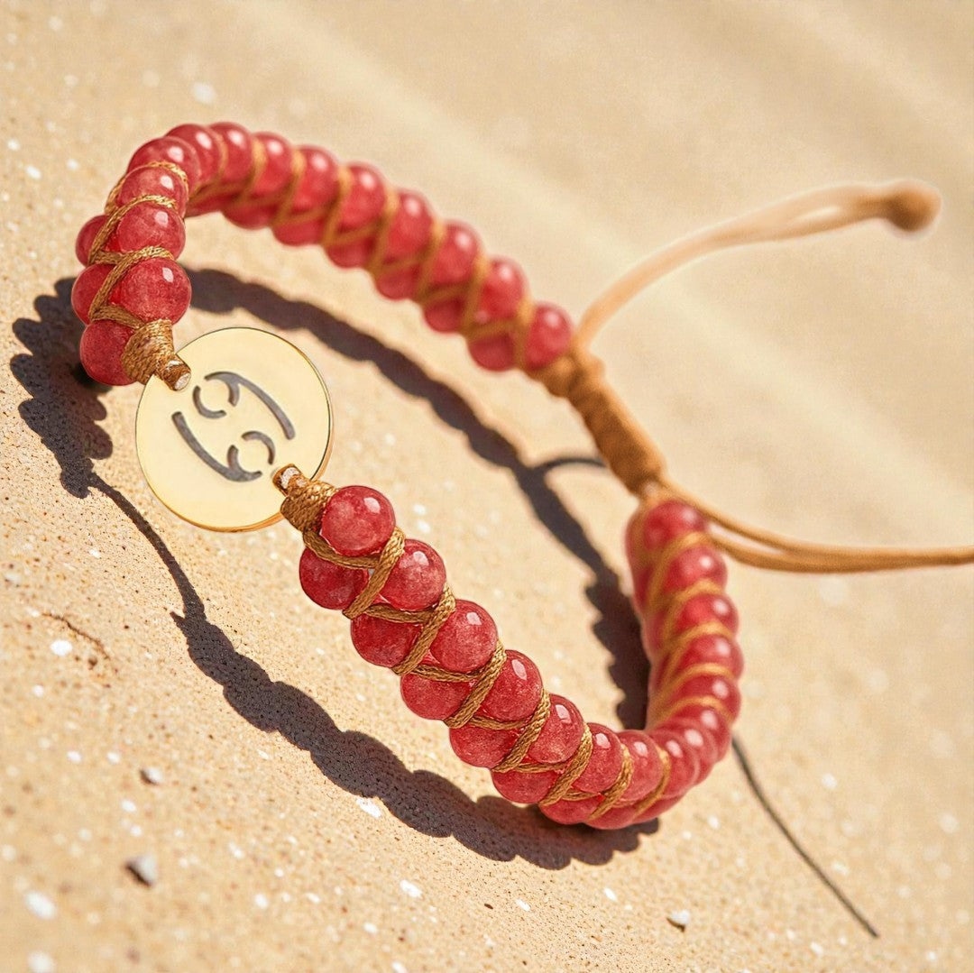 ATELIER-TIBET – Bracelet Tressé 12 Constellations en Pierres Naturelles