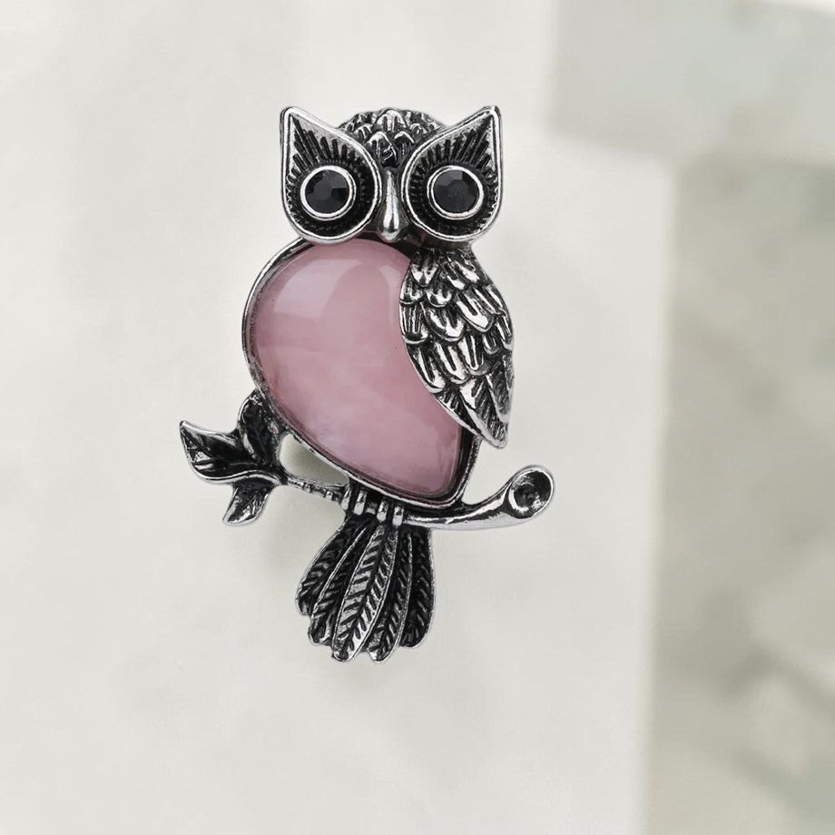 ATELIER-TIBET – Collier Esprit du Hibou – Guide Intuitif en Pierres de Pouvoir