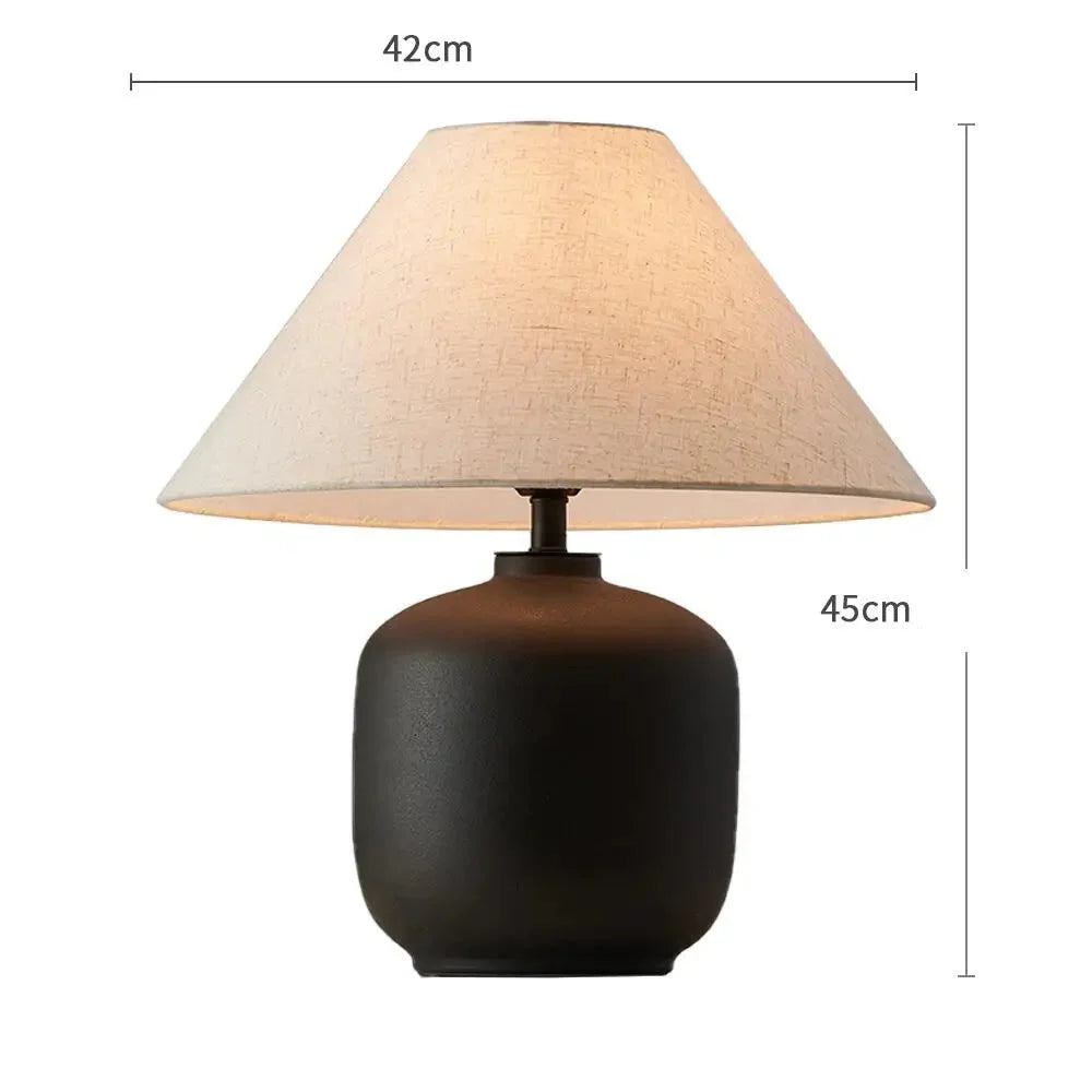 ATELIER-TIBET – Lampe Japonaise en Céramique Épurée