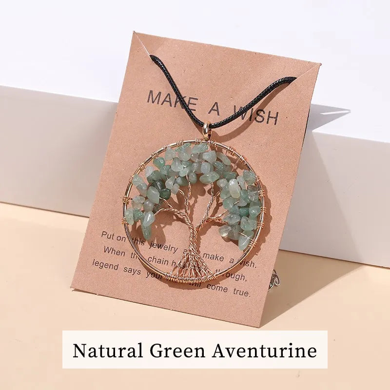 ATELIER-TIBET – Collier Arbre de Vie en Pierres Naturelles