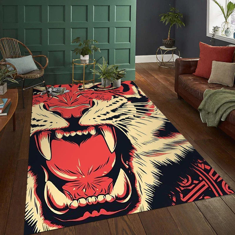 ATELIER-TIBET – Tapis Japonais Motif Tigre Doux & Résistant