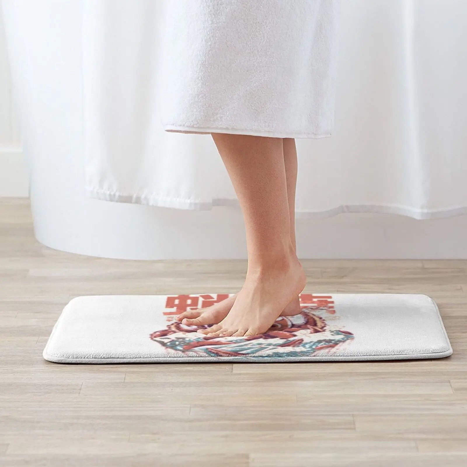 ATELIER-TIBET – Tapis de Bain Japonais Takoyaki Monstre Marin | Art Manga & Confort Antidérapant