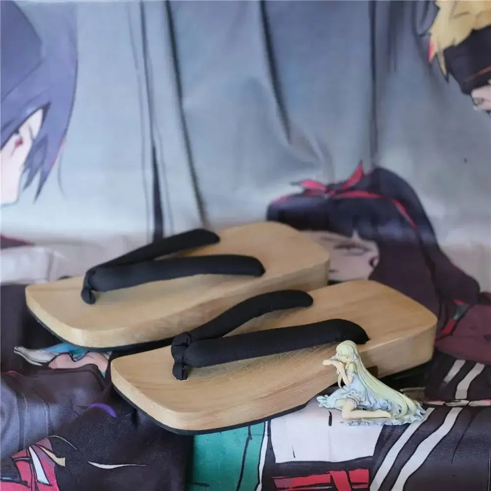 ATELIER-TIBET – Zori Japonaises Traditionnelles Homme en Bois & Tissu