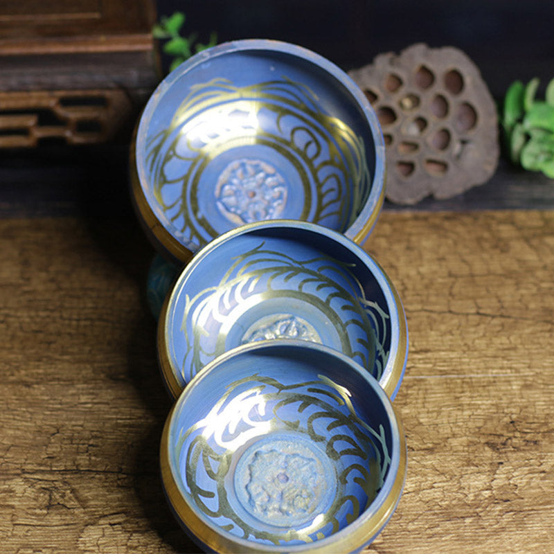 ATELIER-TIBET – Bol Chantant Tibétain en Cuivre pour Méditation et Relaxation | 9,5 cm