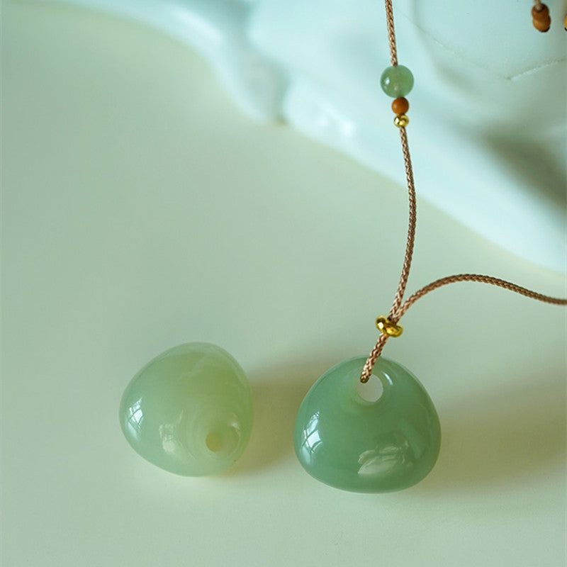 ATELIER-TIBET – Collier Pendentif en Jade Naturel