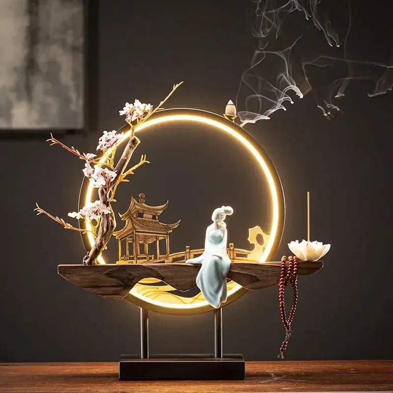 ATELIER-TIBET – Quiétude Intérieure · Porte-Encens Lumineux Zen