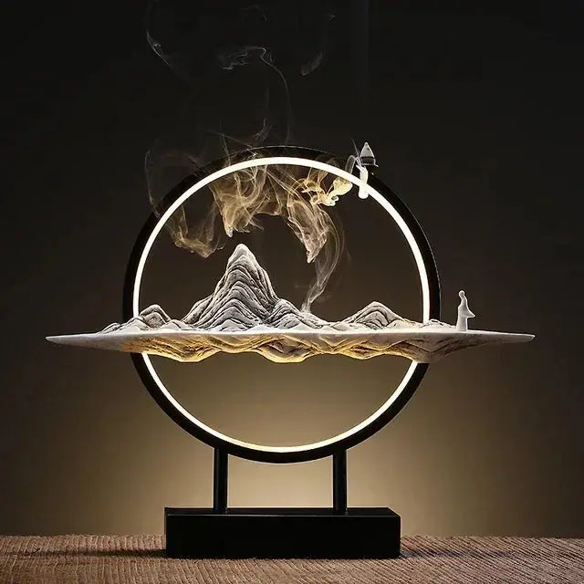 ATELIER-TIBET – Voie Céleste · Fontaine d’Encens LED Montagne & Cascade