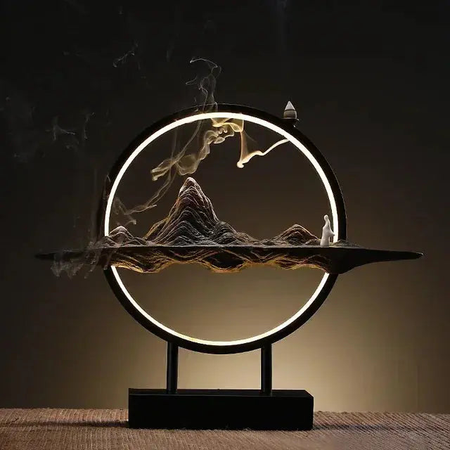 ATELIER-TIBET – Voie Céleste · Fontaine d’Encens LED Montagne & Cascade