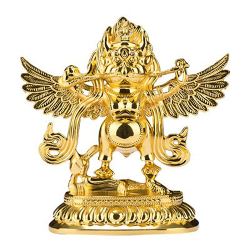 ATELIER-TIBET Alliage d'oiseau Garuda du Tibet pour éloigner les mauvais esprits Décoration de la maison