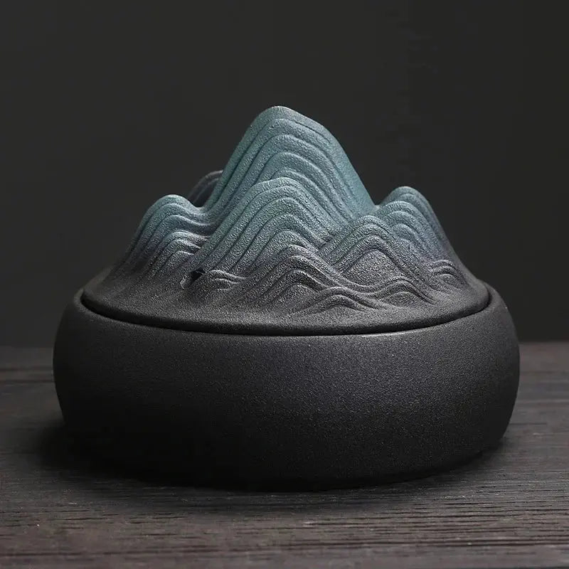ATELIER-TIBET – Brûleur d’Encens Montagne en Céramique, Élégance & Quiétude