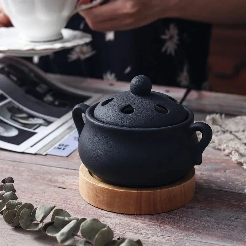 ATELIER-TIBET – Brûleur d’Encens Électrique en Céramique, Élégance & Performance