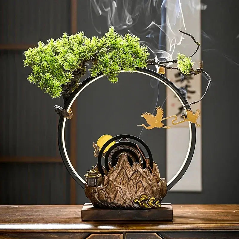 ATELIER-TIBET – Voie des Cimes · Porte-Encens LED Paysage Montagne