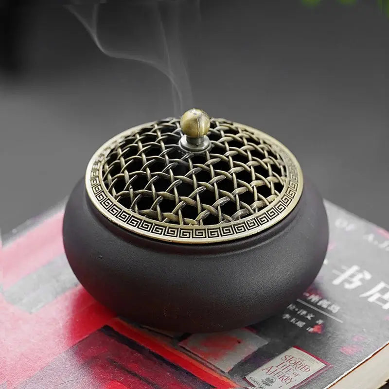 ATELIER-TIBET – Brûleur d’Encens en Céramique Zen, Sérénité & Élégance