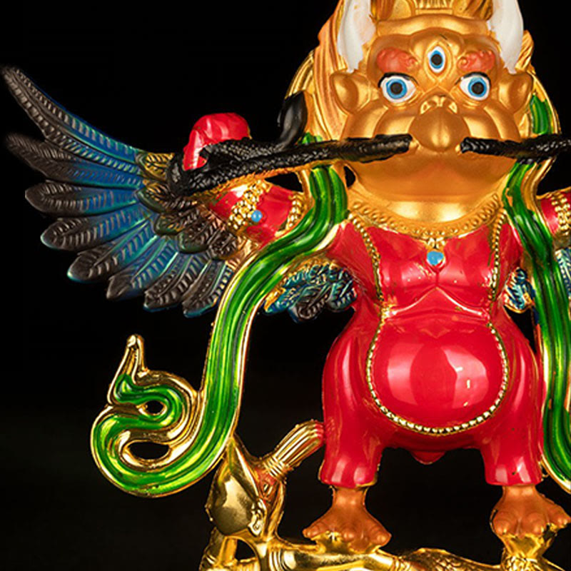 ATELIER-TIBET Alliage d'oiseau Garuda du Tibet pour éloigner les mauvais esprits Décoration de la maison