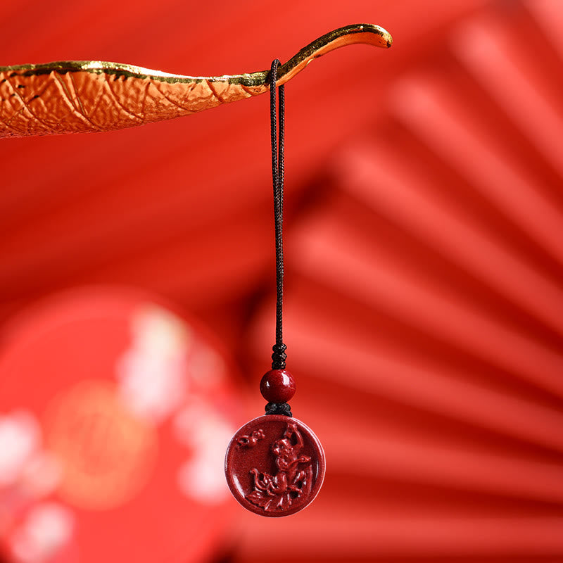 ATELIER-TIBET – Collier Zodiaque Chinois en Cinabre Naturel