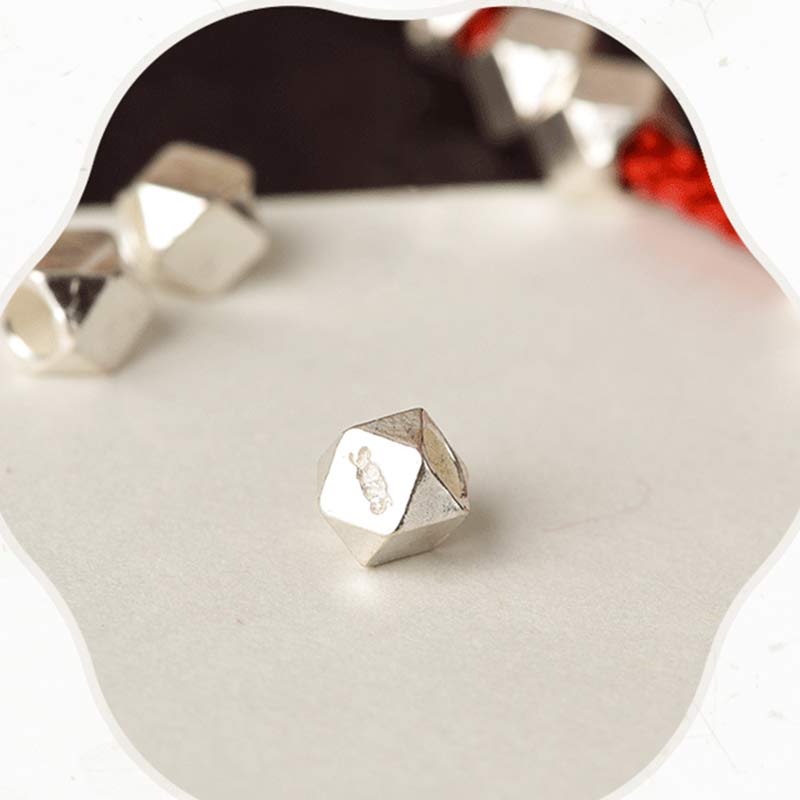 ATELIER-TIBET – Bracelet / Chevillère Tressé(e) Fil Rouge & Argent Sterling 925