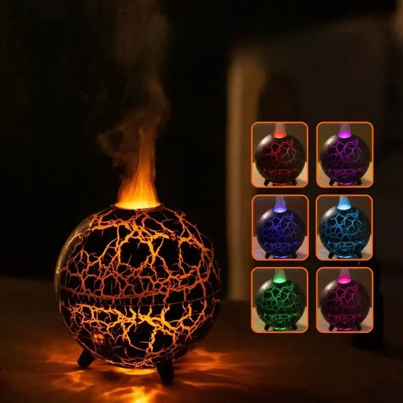 ATELIER-TIBET – Diffuseur d’Huiles Essentielles Planète Volcanique