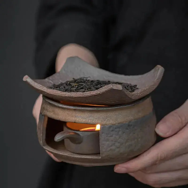 ATELIER-TIBET – Aura Dorée  Diffuseur à Chaleur Douce en Fonte Céramique