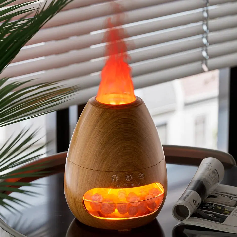 ATELIER-TIBET – Diffuseur d’Huiles Essentielles Flamme & Pierres Naturelles