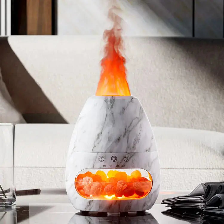 ATELIER-TIBET – Diffuseur d’Huiles Essentielles Flamme & Pierres Naturelles