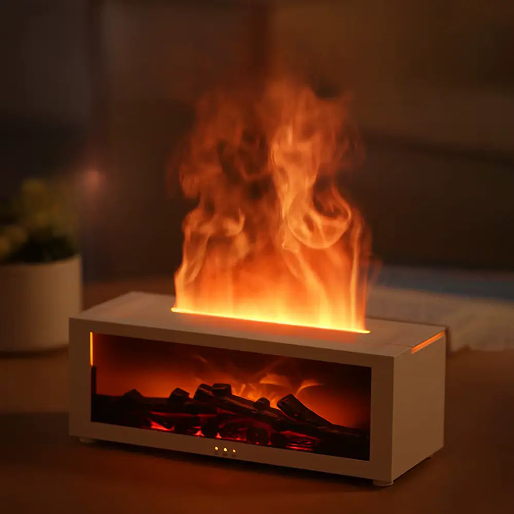 ATELIER-TIBET – Diffuseur d’Huiles Essentielles Effet Feu de Cheminée