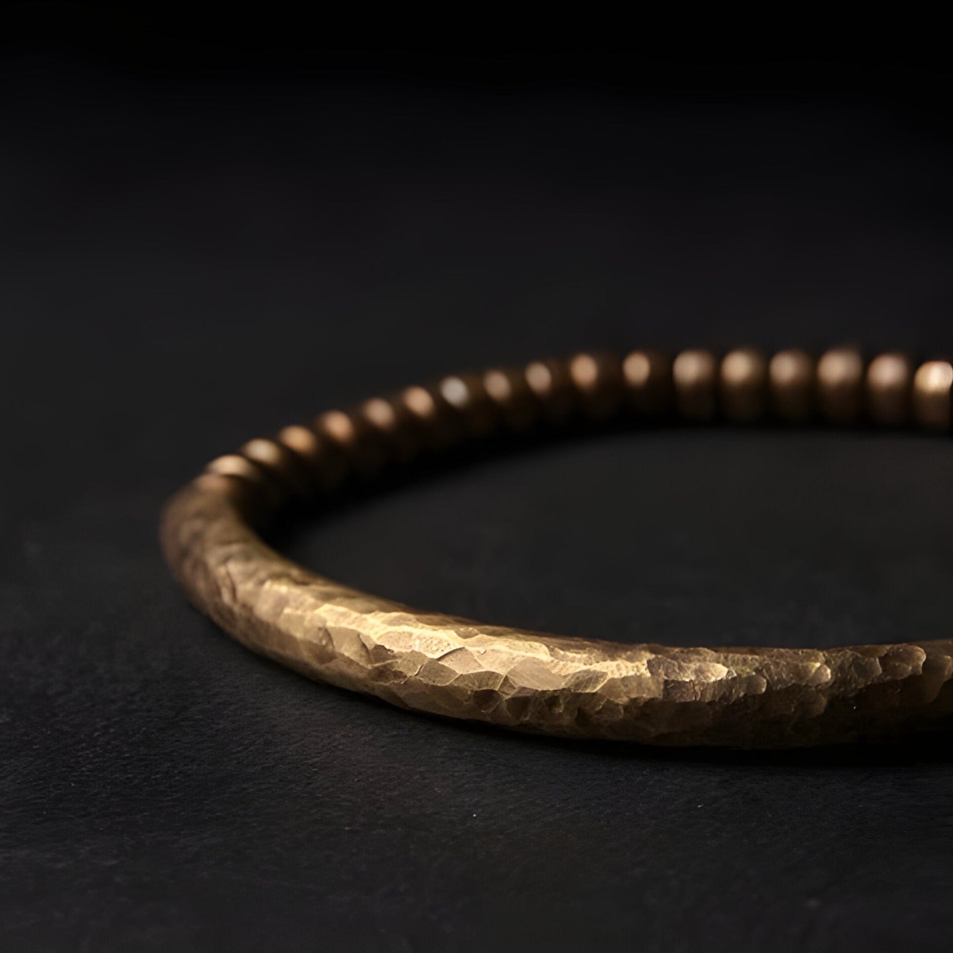 ATELIER-TIBET Bracelet en Cuivre avec Oeil de Tigre