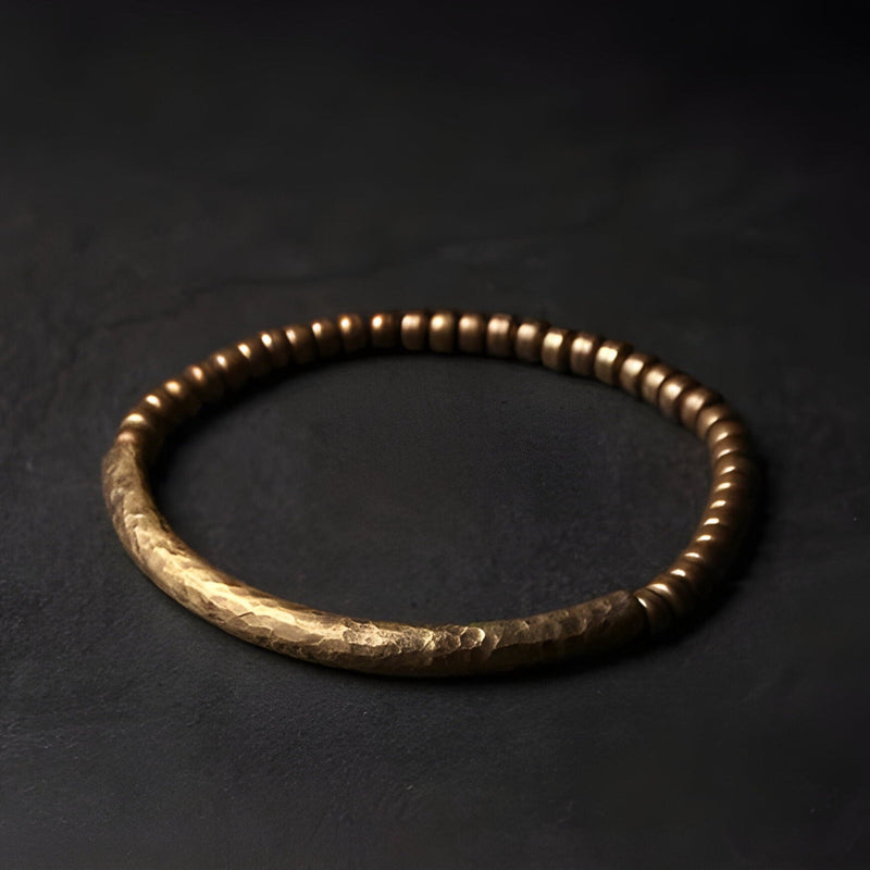 ATELIER-TIBET Bracelet en Cuivre avec Oeil de Tigre