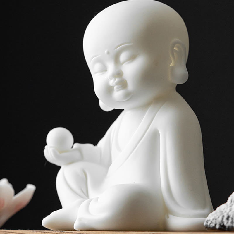 ATELIER-TIBET – Brûleur d’Encens Bouddha Lotus en Céramique – Porte-Encens Méditation Zen