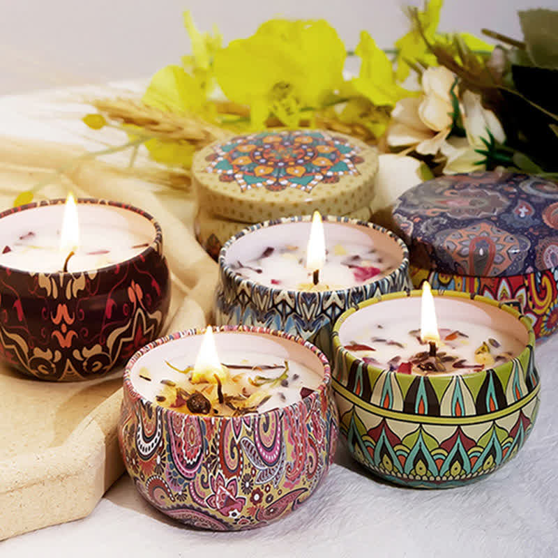 ATELIER-TIBET Bougie Spirituelle en Cire de Soja pour Méditation et Rituels