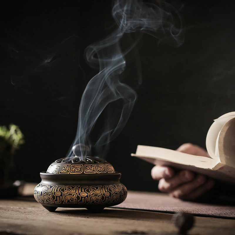 ATELIER-TIBET – Brûleur d’Encens Dragon en Céramique – Porte-Encens Zen & Décoration Intérieure