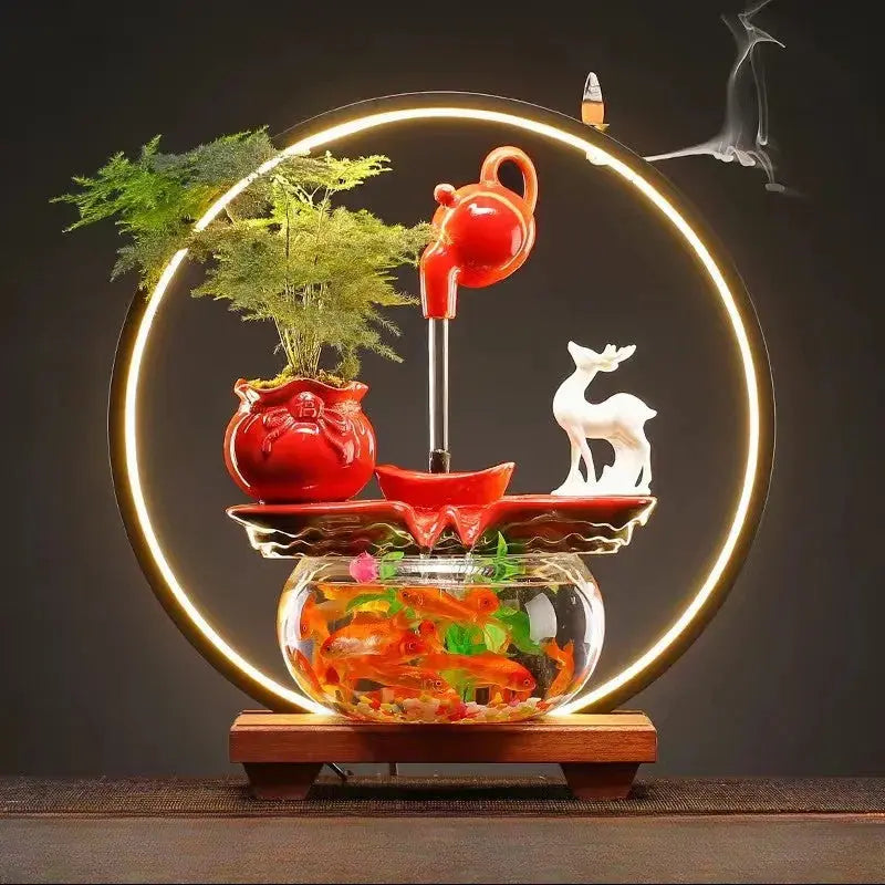 ATELIER-TIBET – Onde d’Abondance · Fontaine d’Encens LED Aquatique