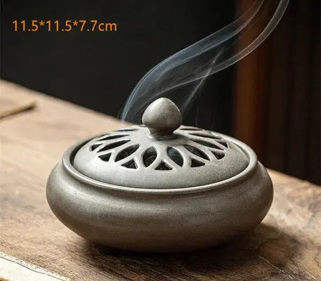 ATELIER-TIBET – Brûleur d’Encens en Céramique Zen, Élégance & Sérénité