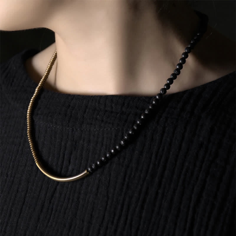 ATELIER-TIBET Bracelet en cuivre et Pierres de Lave