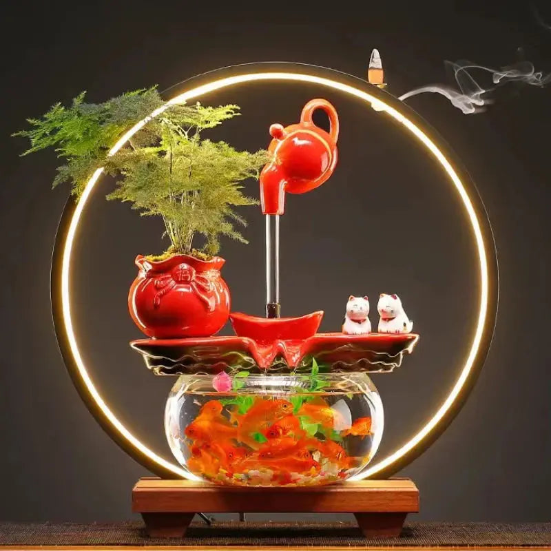 ATELIER-TIBET – Onde d’Abondance · Fontaine d’Encens LED Aquatique