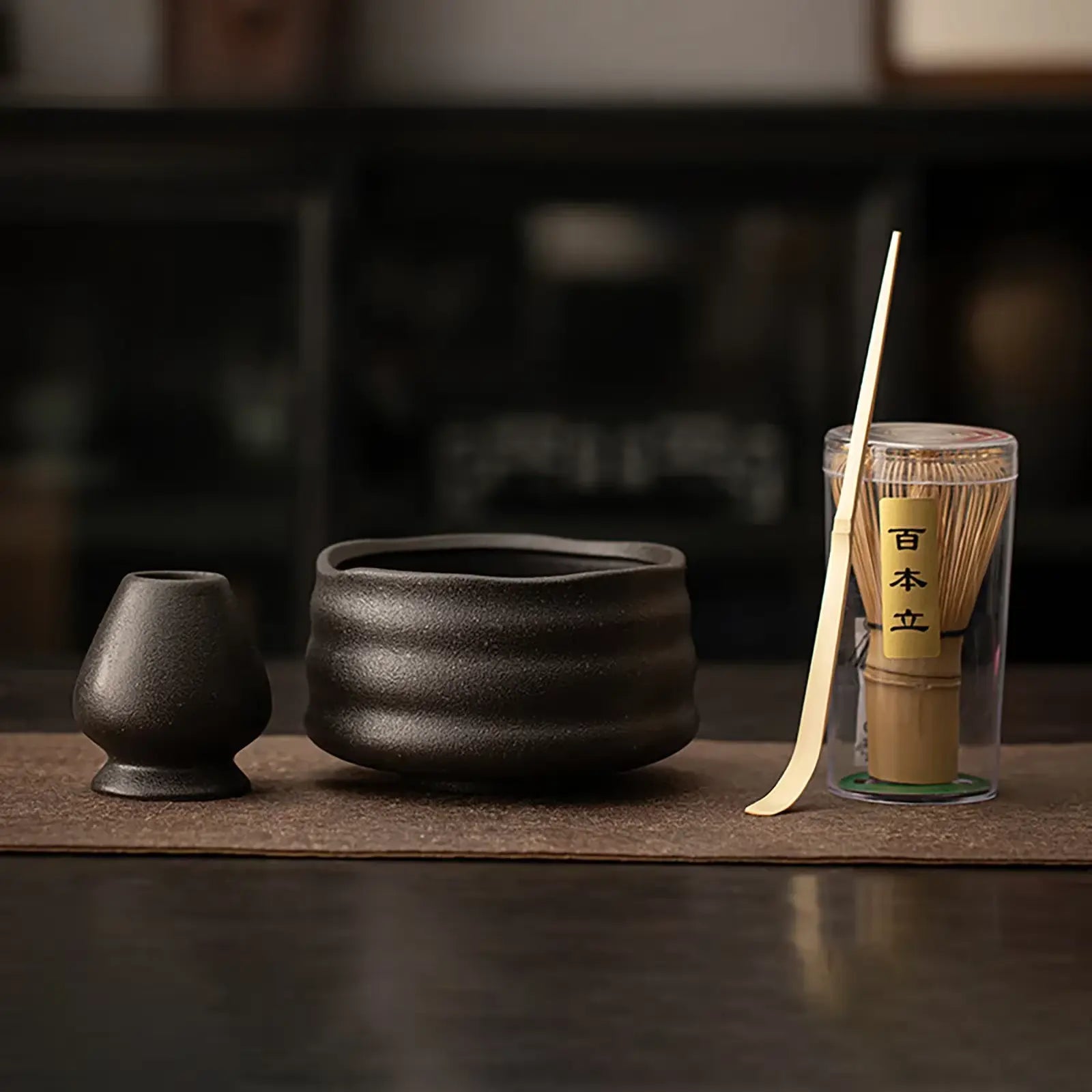 Set Matcha Japonais 4 Pièces – Bol et Fouet