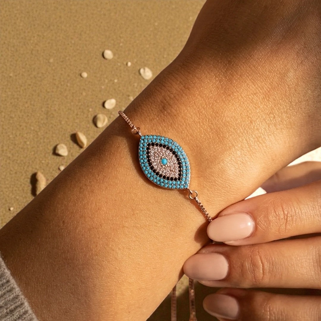 ATELIER-TIBET – Bracelet Oeil Bleu - Protection du Mauvais Œil