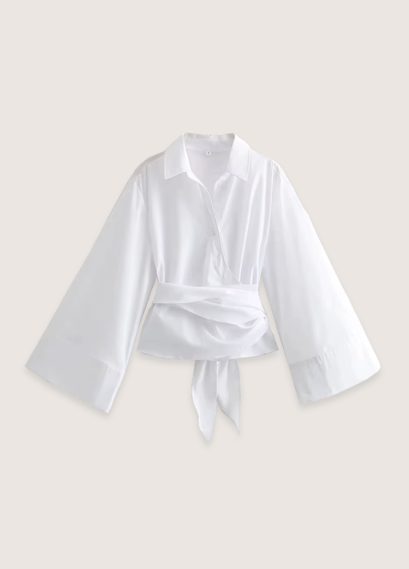 Kimono court femme satiné uni blanc – Cache-coeur
