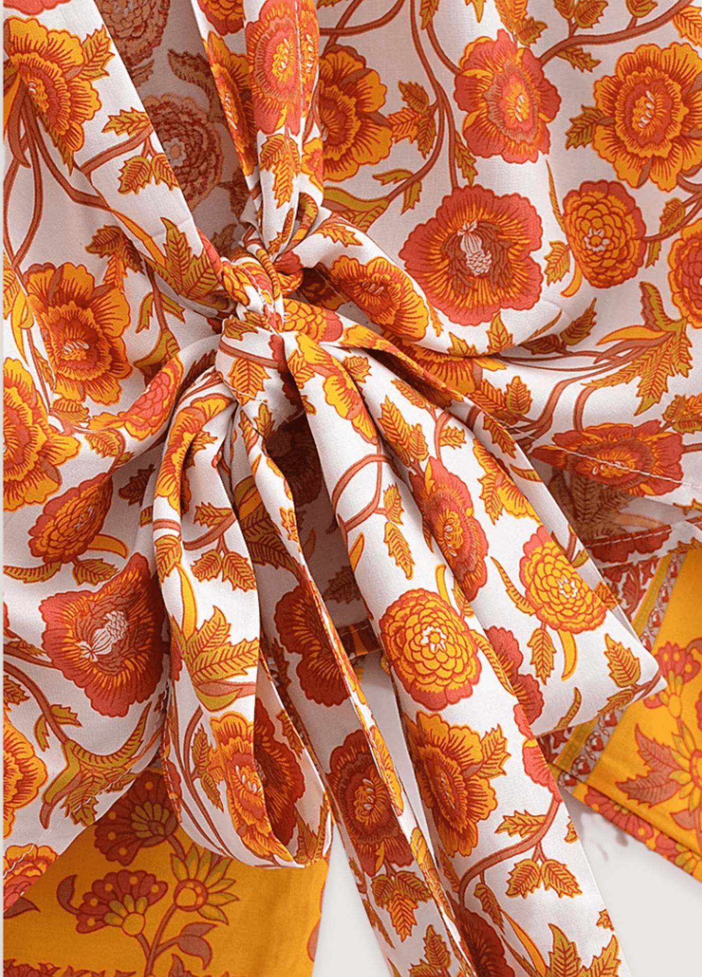 Kimono court femme viscose jaune
