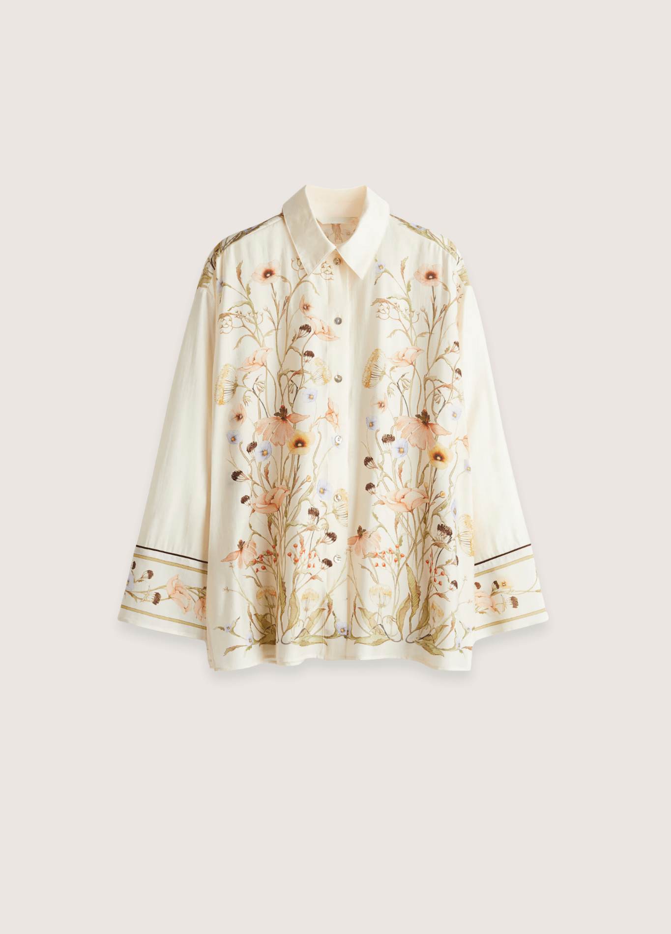 Kimono court femme motif pivoine blanc – Magnolia