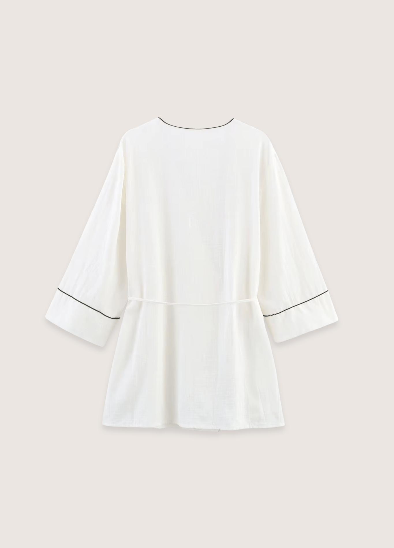 Kimono court femme uni blanc – Yuki