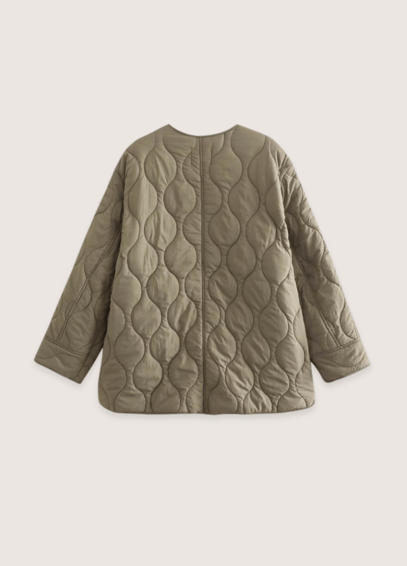 Veste kimono femme uni beige