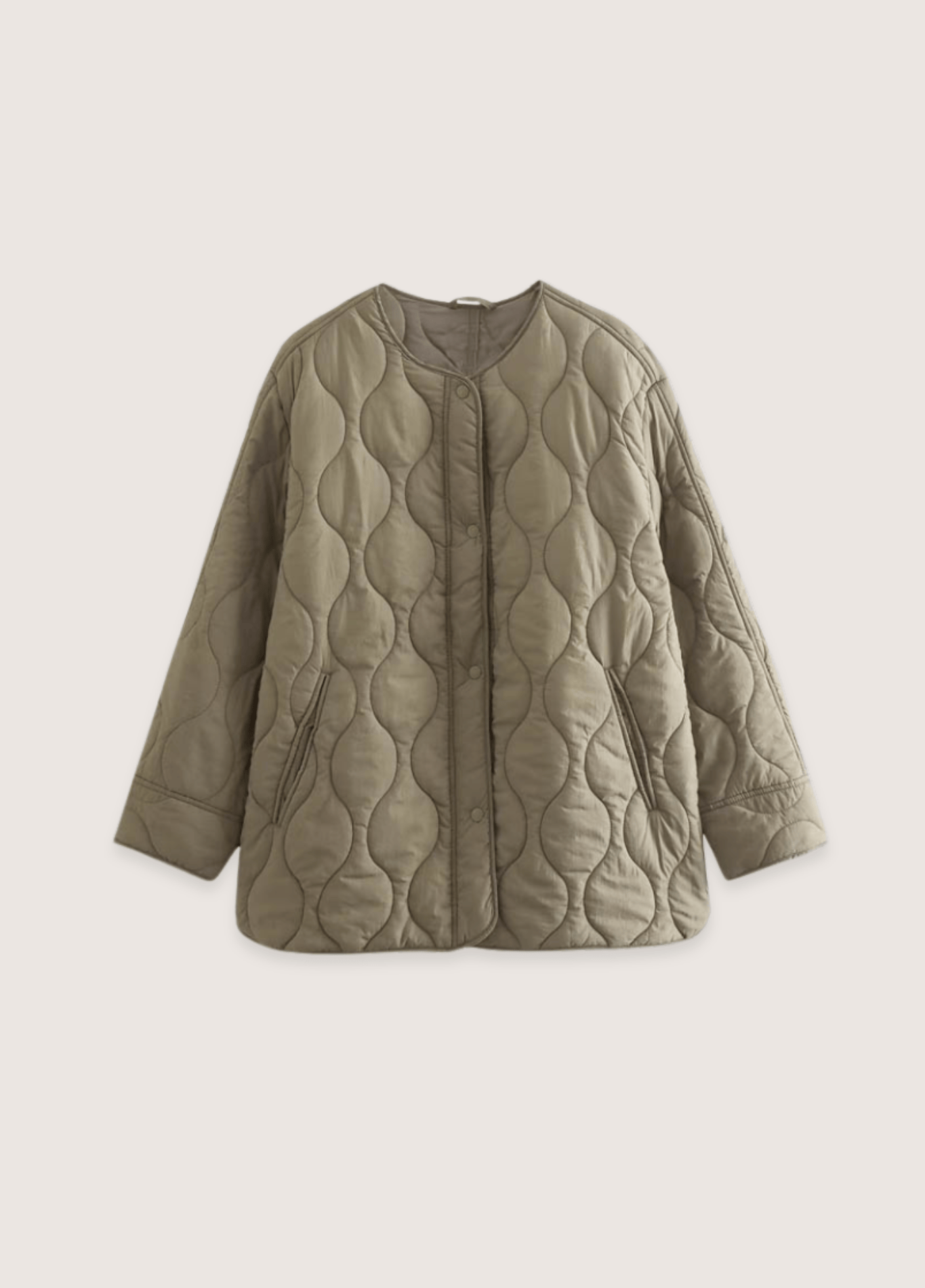 Veste kimono femme uni beige
