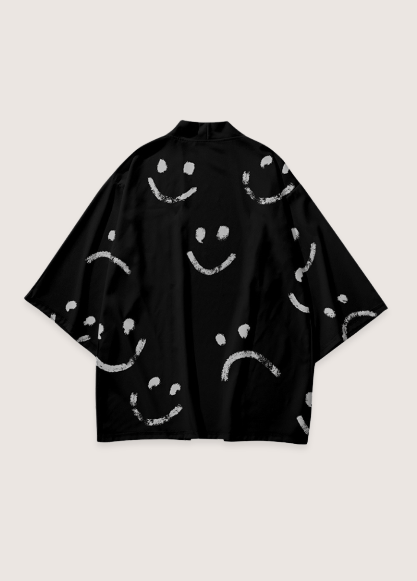 Kimono femme noir – Smiley