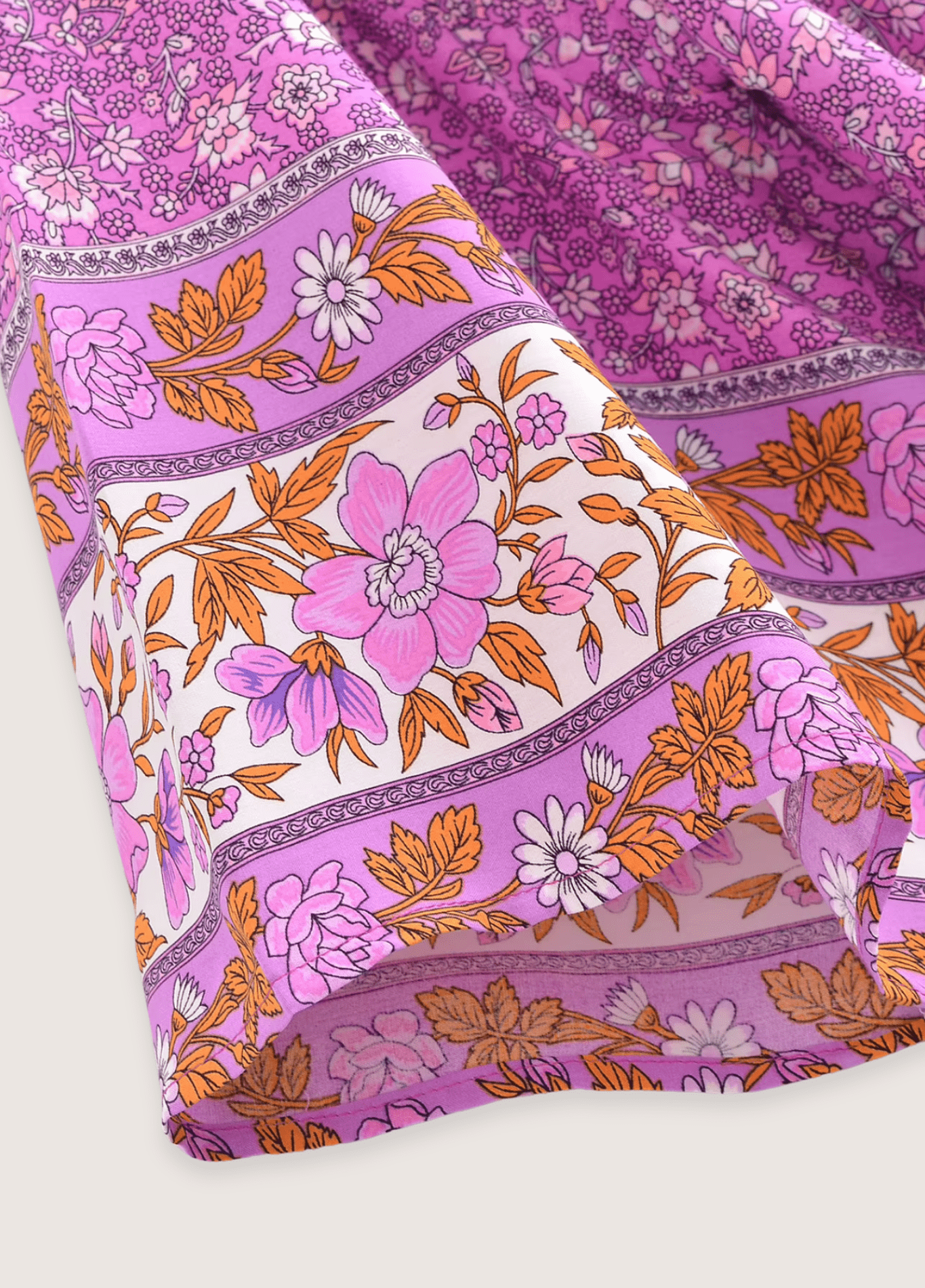 Kimono long femme floral rose – Floral Fuchsia