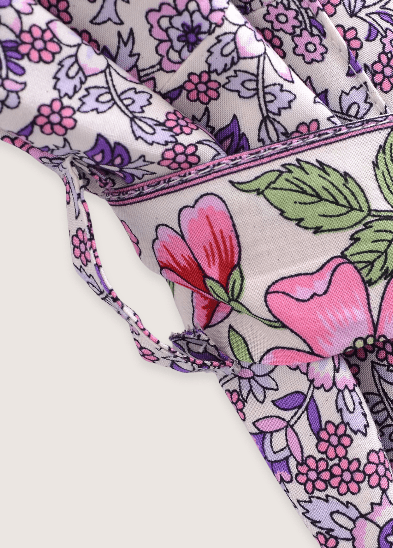 Kimono long femme floral violet – Floral Lilas