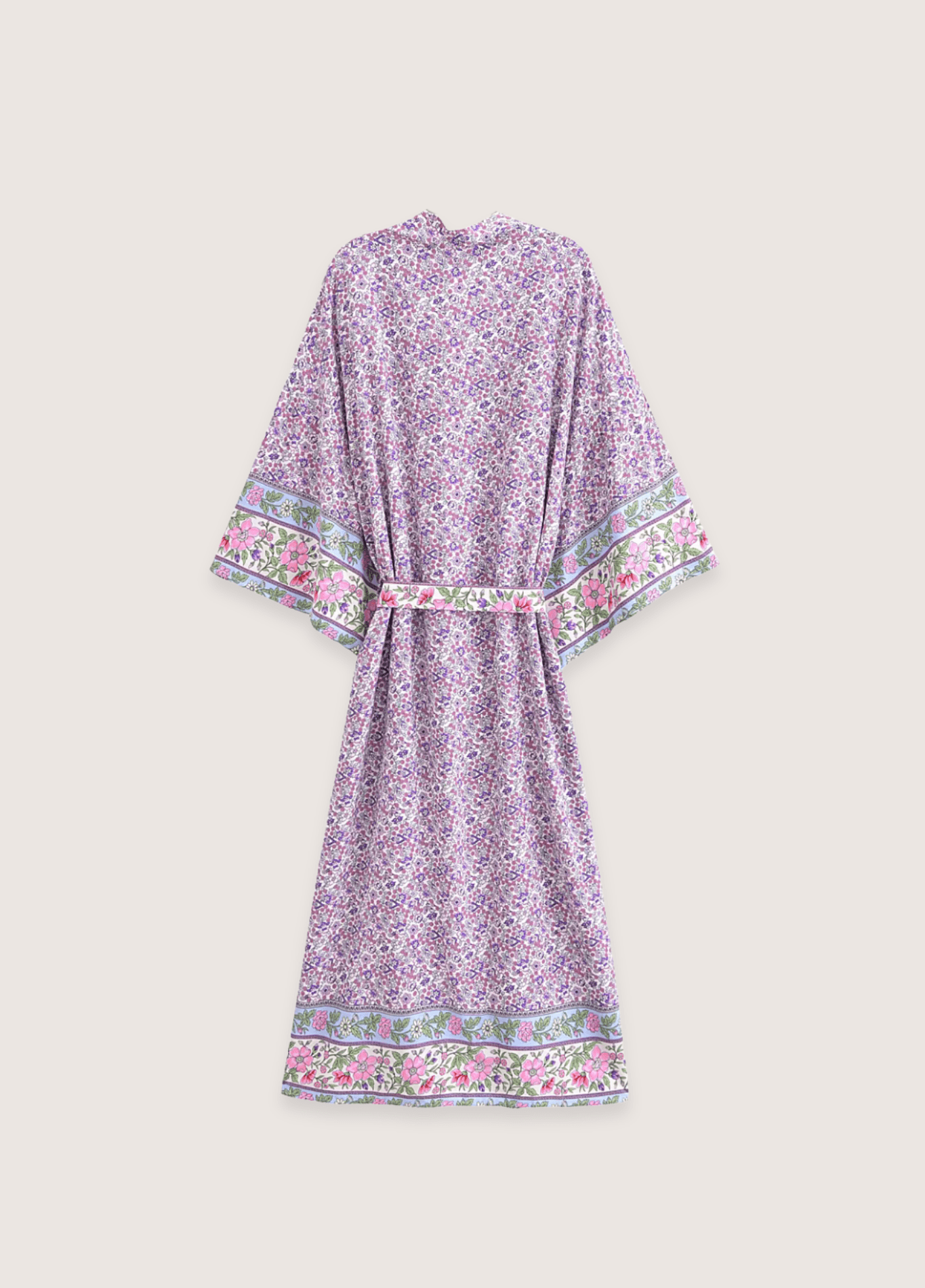 Kimono long femme floral violet – Floral Lilas