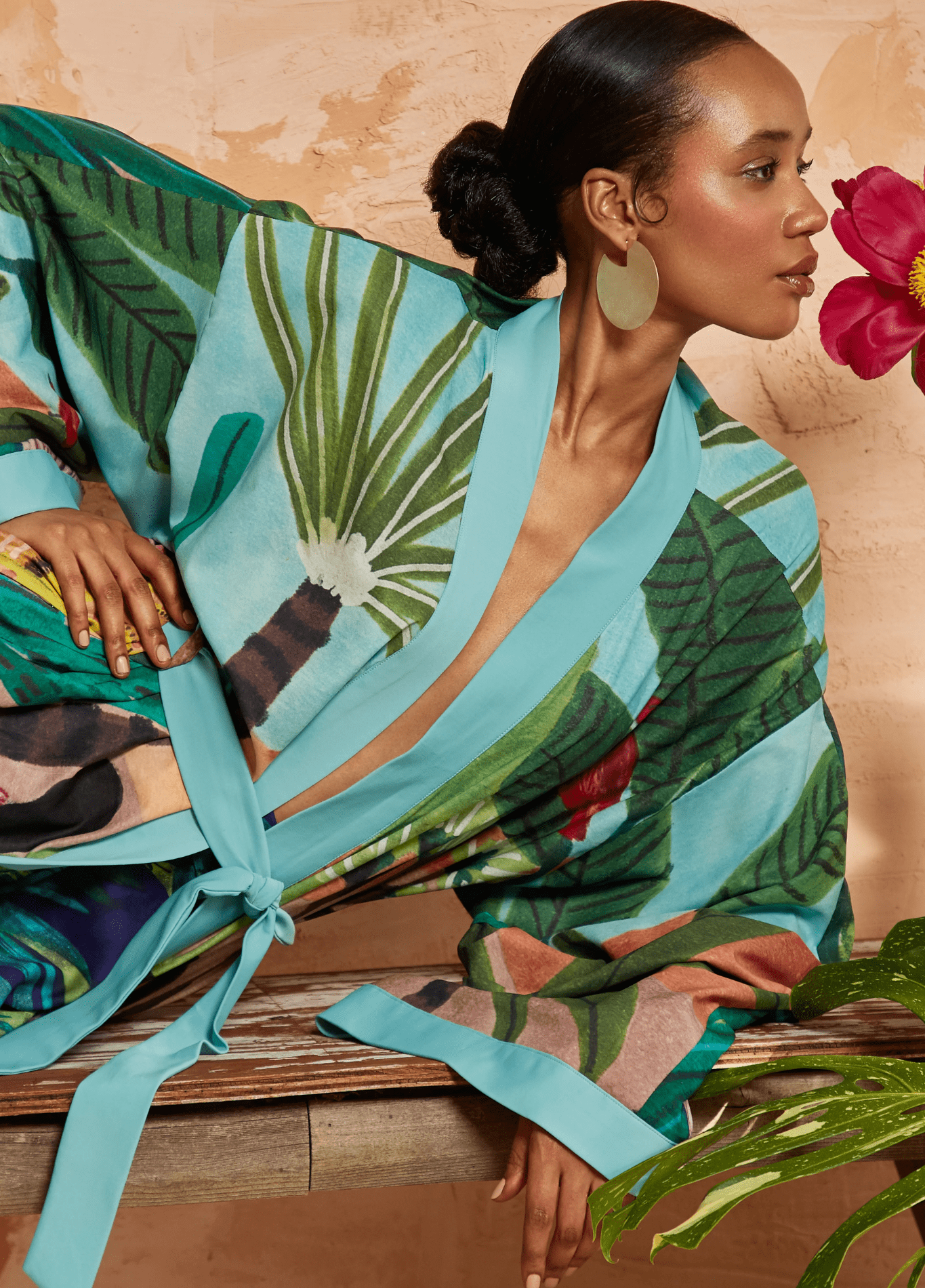 Kimono long femme tropical – Janguru